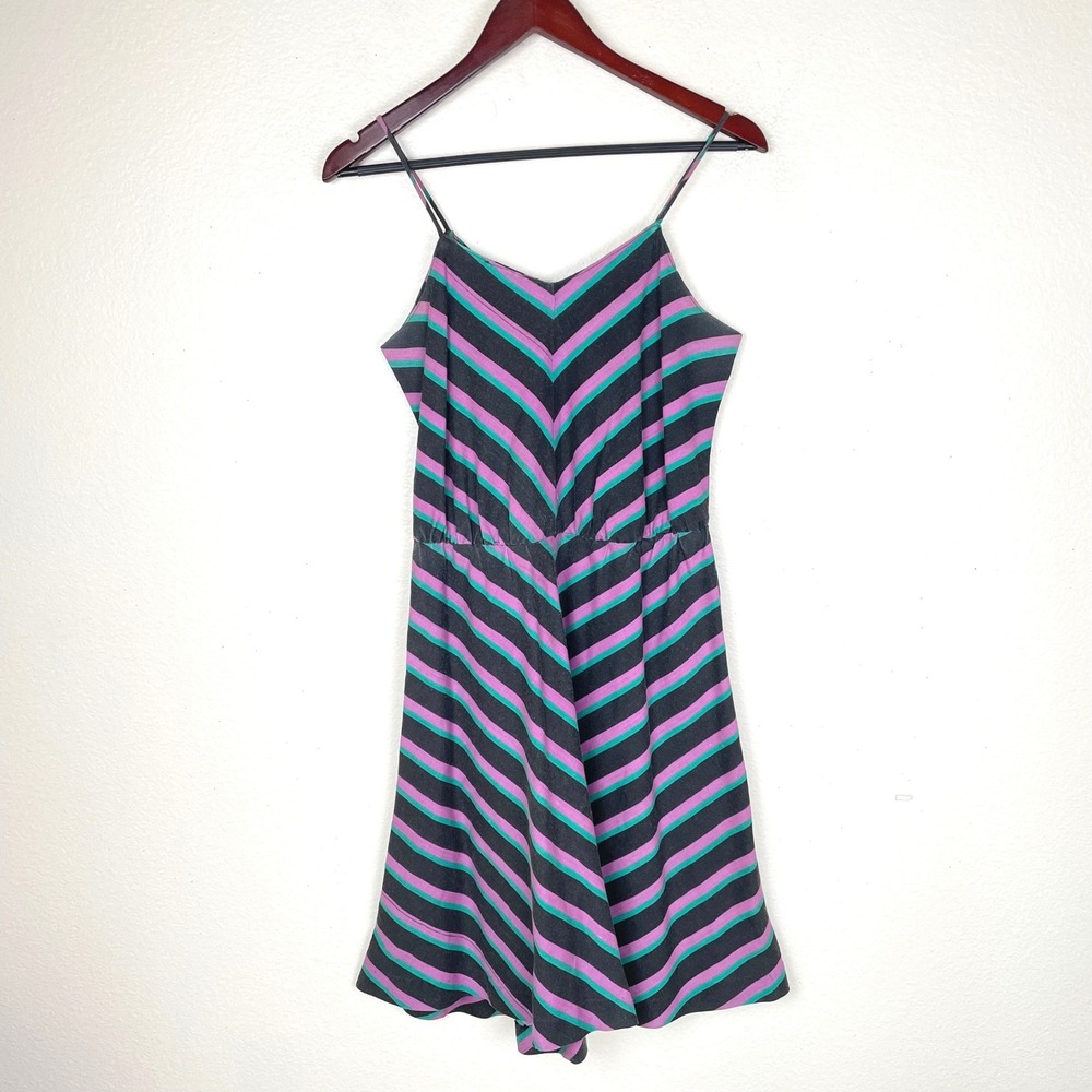80s Vintage‎ Slip Dress Sz M Retro Cotton Midi Indie Grunge Twee Boho Sundress